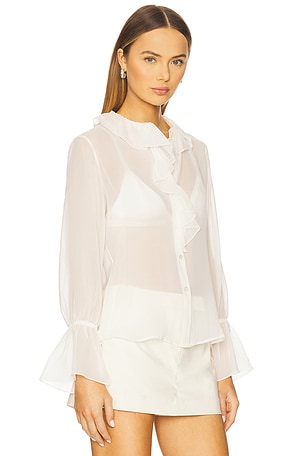 NILI LOTAN Cecily Shirt in Ivory