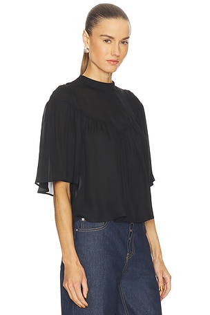 NILI LOTAN Lucie Blouse in Black