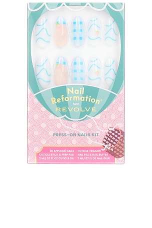 UNHAS POSTIÇAS PICNIC DAY PRESS ON NAILS Nail Reformation