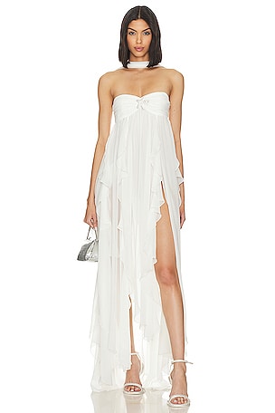 Nana Jacqueline Mariah Dress in White | REVOLVE