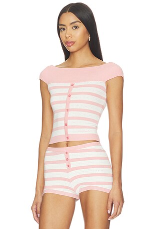 Nana Jacqueline Paola Knit Top in Pink