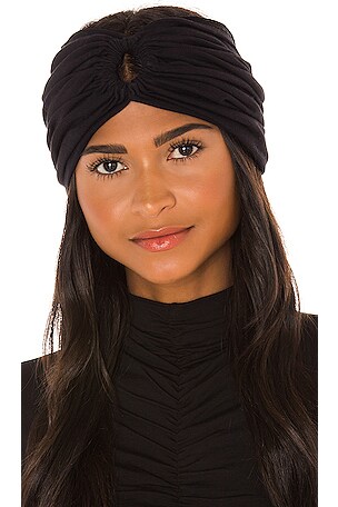 Norma Kamali Turban in Black Terry | REVOLVE display picture 3