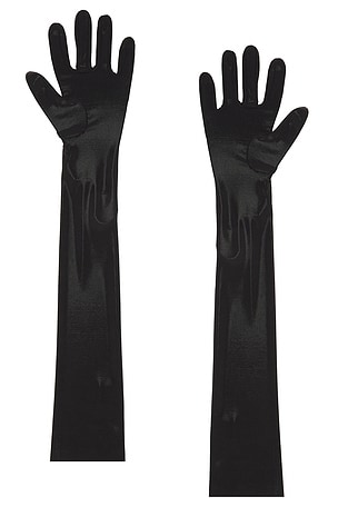 Norma Kamali Long Gloves in Black