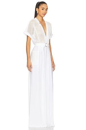 Norma Kamali Geralyn Jumpsuit in White