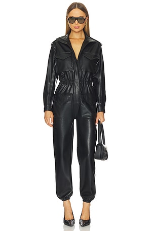 Turtleneck Cargo Jumpsuit Norma Kamali