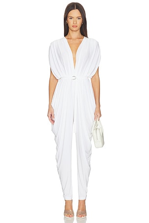 Square Sleeve Waterfall Jumpsuit Norma Kamali