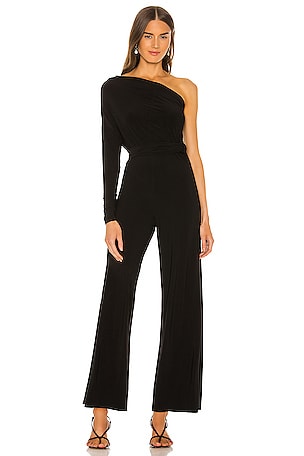 Tie Front All In One Strapless Jumpsuit Norma Kamali
