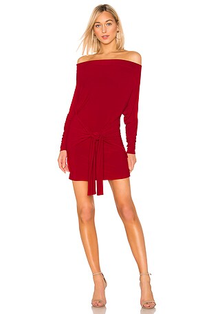 ruffle hem mini dress same Elexis Ruffle Hem Mini Dress