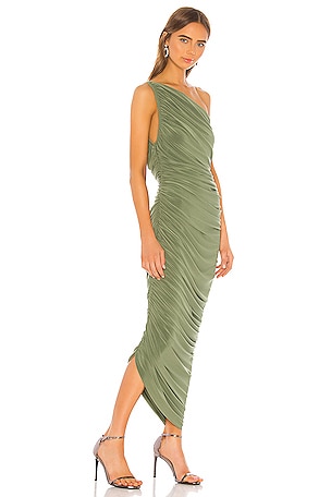 Norma Kamali Diana Gown in Green