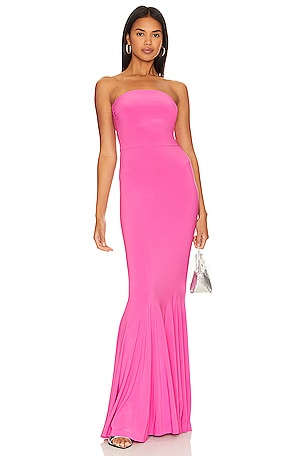 x REVOLVE Strapless Fishtail Gown Norma Kamali