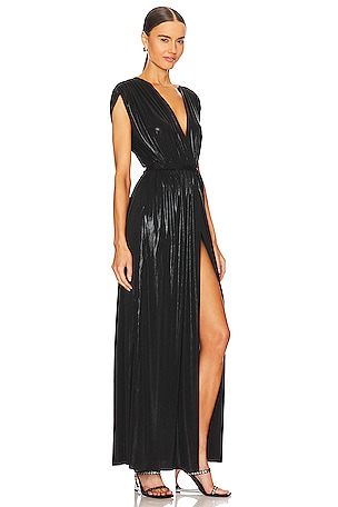 Norma Kamali Athena Gown in Black