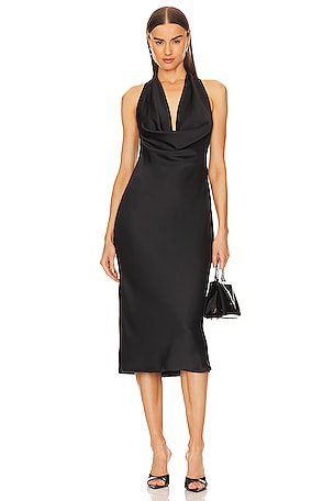 x REVOLVE Halter Drape Midi DressNorma Kamali$133