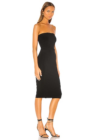 Norma Kamali Strapless Dress in Black