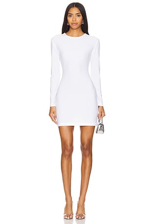 Long Sleeve Crewneck Mini Dress Norma Kamali