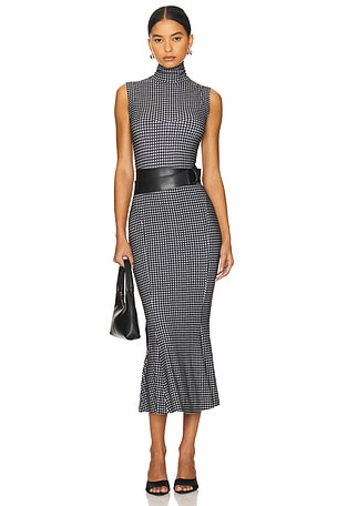 Sleeveless Turtleneck Fishtail Dress Norma Kamali