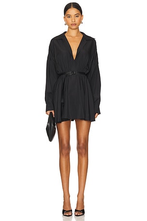 Oversized Shirt Flared Mini Dress Norma Kamali