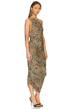 Norma Kamali Diana Gown in Brown