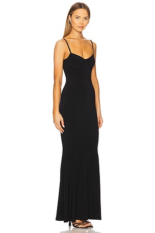 Norma Kamali Underwire Fishtail Gown in Black