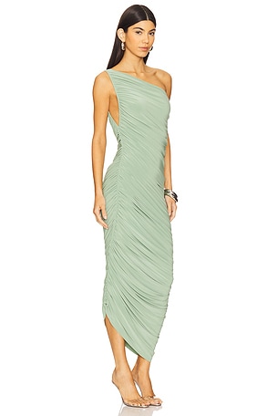 Norma Kamali Diana Gown in Sage