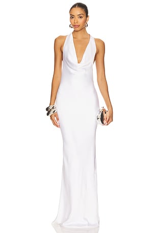 Halter Drape Bias Gown Norma Kamali