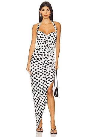 Cayla Side Drape Gown Norma Kamali