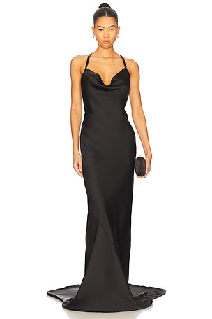 Cross Back Bias Gown Norma Kamali