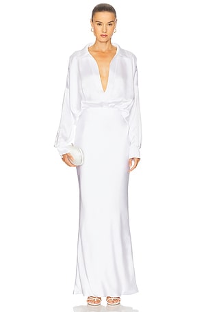 Super Oversized Boyfriend Nk Shirt Gown Norma Kamali