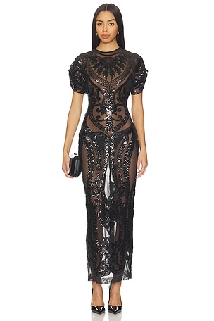 Cap Sleeve Long Dress Norma Kamali