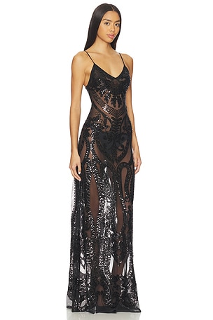 Norma Kamali Slip Gown in Black