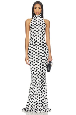 홀터 피쉬테일 가운 Norma Kamali