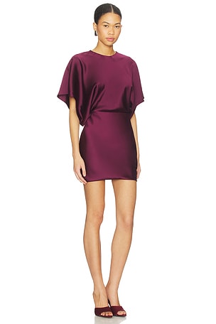 Norma Kamali Reverse Obie Mini Dress in Purple