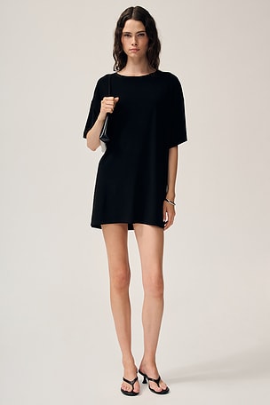 SHORT SLEEVE BOXY MINI ドレス Norma Kamali