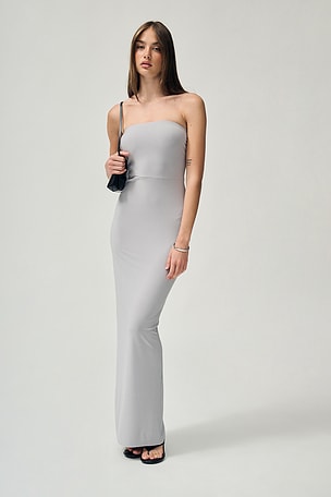 x Lifestyle Strapless Long Dress Norma Kamali