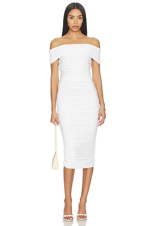 Sleeveless Cowl Neck Side Shirred Dress Norma Kamali