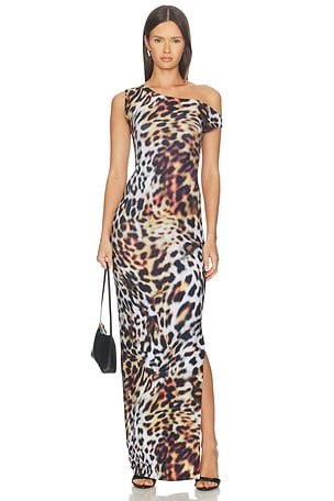 Drop Shoulder Fitted Gown Norma Kamali