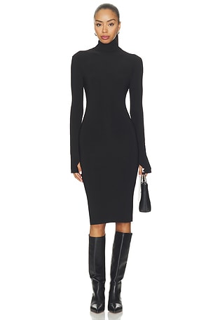 Long Sleeve Turtleneck Dress Norma Kamali