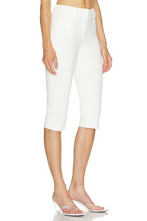 Norma Kamali Pedal Pusher Jeans in White
