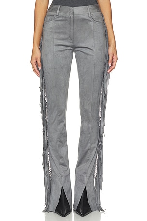 Fringe Spat Jeans Norma Kamali