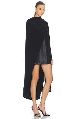 Norma Kamali x Lifestyle Shawl Wrap in Black