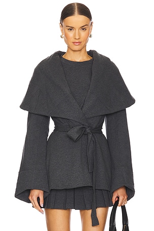 Shawl Collar Peplum Jacket Norma Kamali