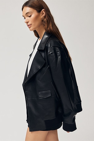 Oversized Moto Jacket Norma Kamali