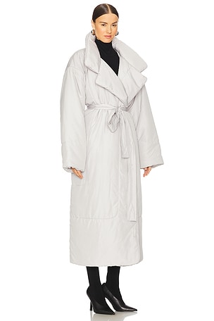 Norma Kamali Classic Sleeping Bag Coat in Grey