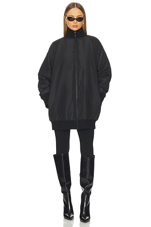 Oversized Turtleneck Bomber Jacket Above The Knee Norma Kamali