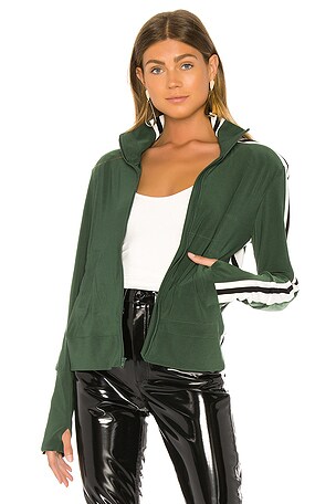 Norma kamali side stripe turtle jacket hotsell