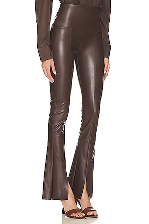 Norma Kamali Spat Legging in Chocolate
