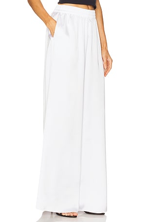 Norma Kamali Boyfriend Elephant Sweatpant in White