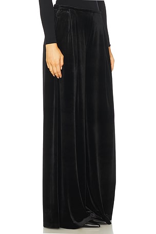 Norma Kamali Mens Pleat Pant in Black. Size XXS. Also