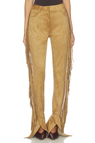 Fringe Spat Jeans Norma Kamali