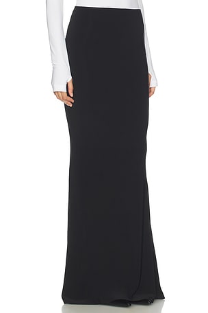 Norma Kamali Obie Long Skirt in Black