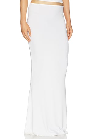 Norma Kamali x Lifestyle Obie Long Skirt in White